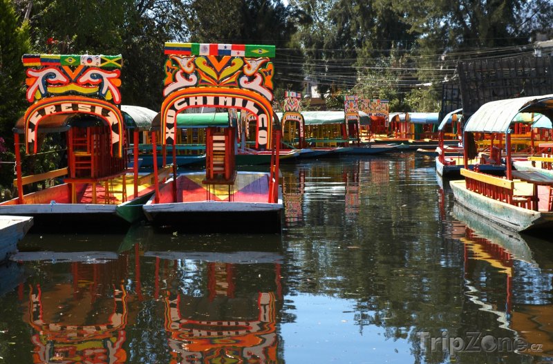 Fotka, Foto Plovoucí zahrady Xochimilco (Mexico City, Mexiko)