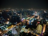 Pohled na Bangkok v noci
