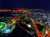Pohled na Jokohamu v noci