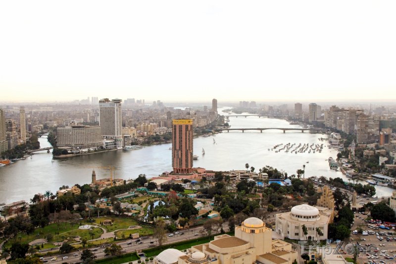 Fotka, Foto Pohled na město z televizní věže (Káhira, Egypt)