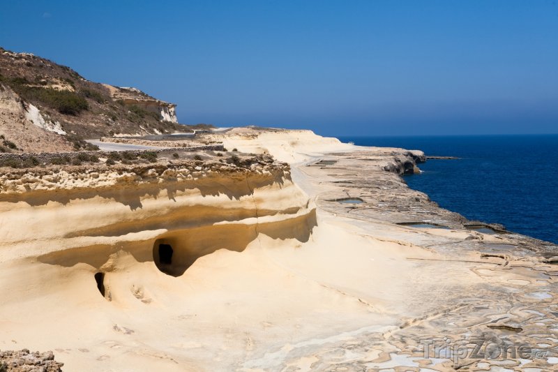 Fotka, Foto Pohled na pobřeží ostrova Gozo (Malta)