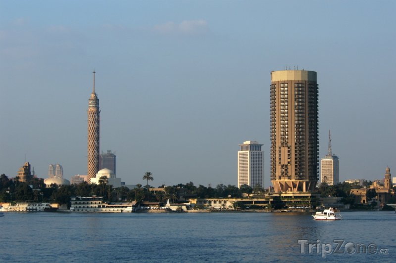 Fotka, Foto Pohled z Nilu na ostrov Gezira (Káhira, Egypt)