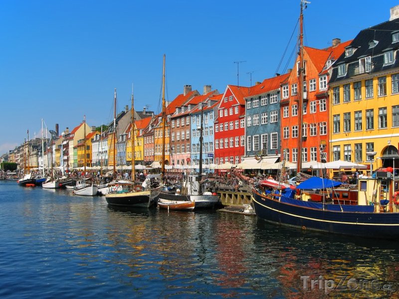 Fotka, Foto Starý přístav Nyhavn (Kodaň, Dánsko)