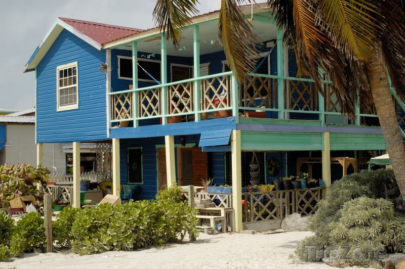 Fotka, Foto Tradiční plážový domek (Belize)