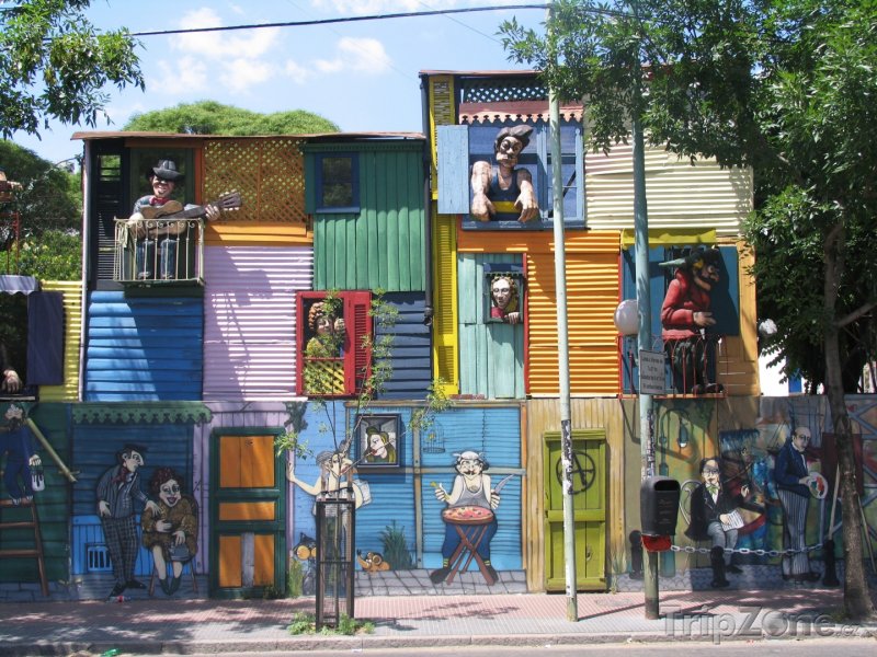Fotka, Foto Typické domy ve čtvrti La Boca (Buenos Aires, Argentina)