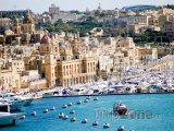 Valletta, pohled na přístav a město