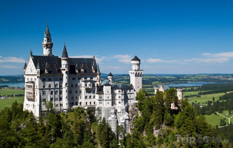 Fotka, Foto Zámek Neuschwanstein v Bavorsku (Bavorsko, Německo)