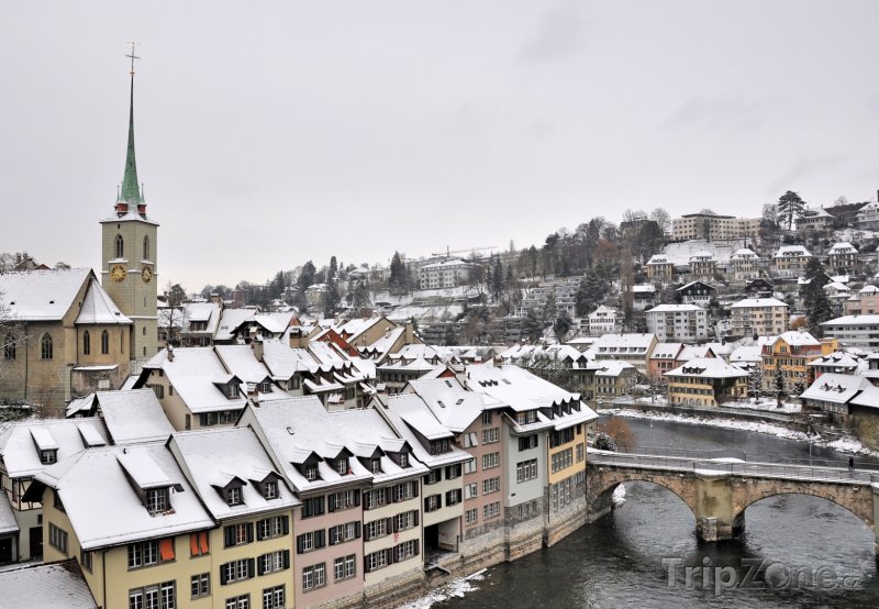 Fotka, Foto Zima v Bernu (Švýcarsko)