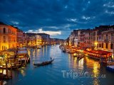 Benátky, Canal Grande v noci