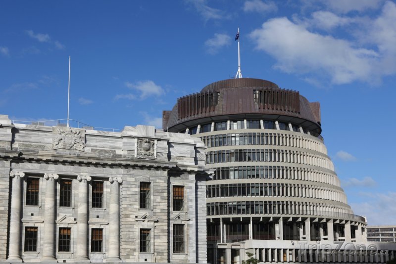 Fotka, Foto Budova parlamentu - Včelí úl (Wellington, Nový Zéland)