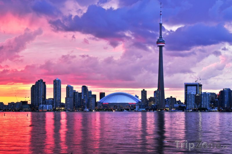 Fotka, Foto Červánky nad městem (Toronto, Kanada)