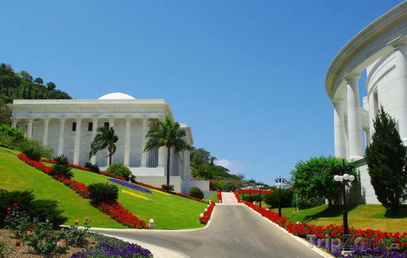 Fotka, Foto Cesta v zahradách Bahá'í (Haifa, Izrael)