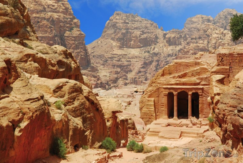 Fotka, Foto Chrám ve skalním městě Petra (Jordánsko)