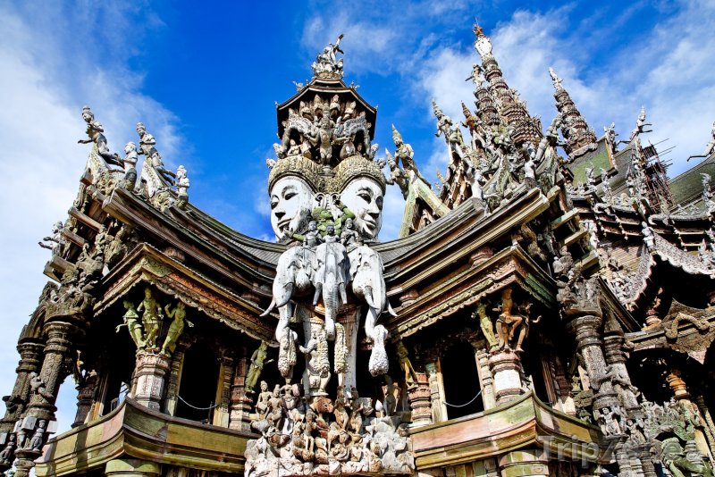 Fotka, Foto Detail svatyně Pravdy (Pattaya, Thajsko)