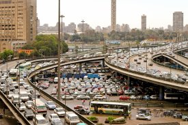 Dopravní uzel v Káhiře