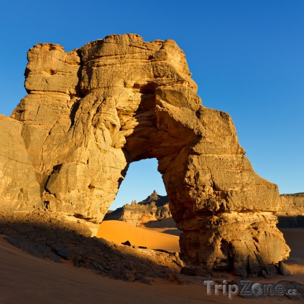 Fotka, Foto Forzhaga Arch v pohoří Acacus na Sahaře (Libye)
