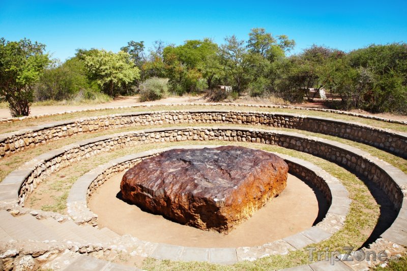 Fotka, Foto Hoba, největší nalezený meteorit (Namibie)