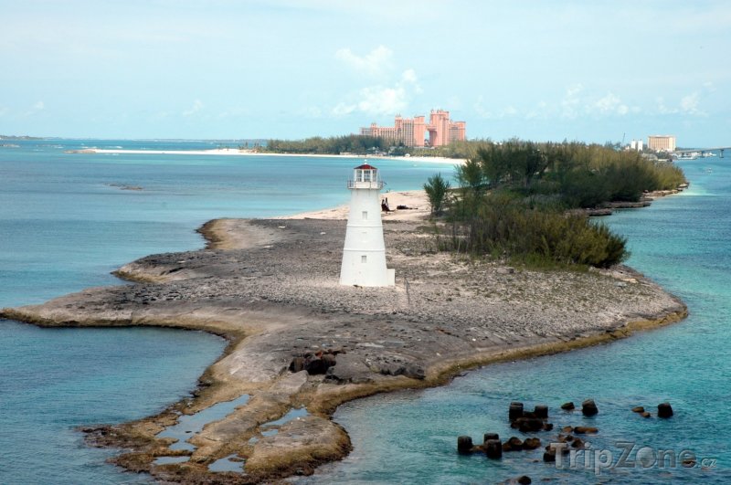 Fotka, Foto Maják na ostrůvku (Nassau, Bahamy)