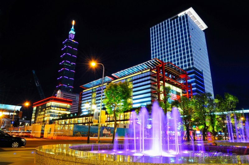 Fotka, Foto Město Taipei v noci (Tchaj-wan)