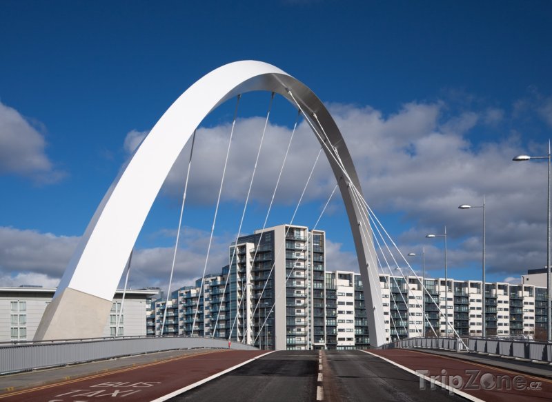 Fotka, Foto Most Clyde Arc (Glasgow, Velká Británie)