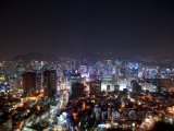 Noční město Soul