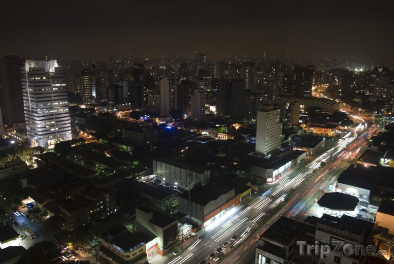 Fotka, Foto Noční město (Sao Paulo, Brazílie)