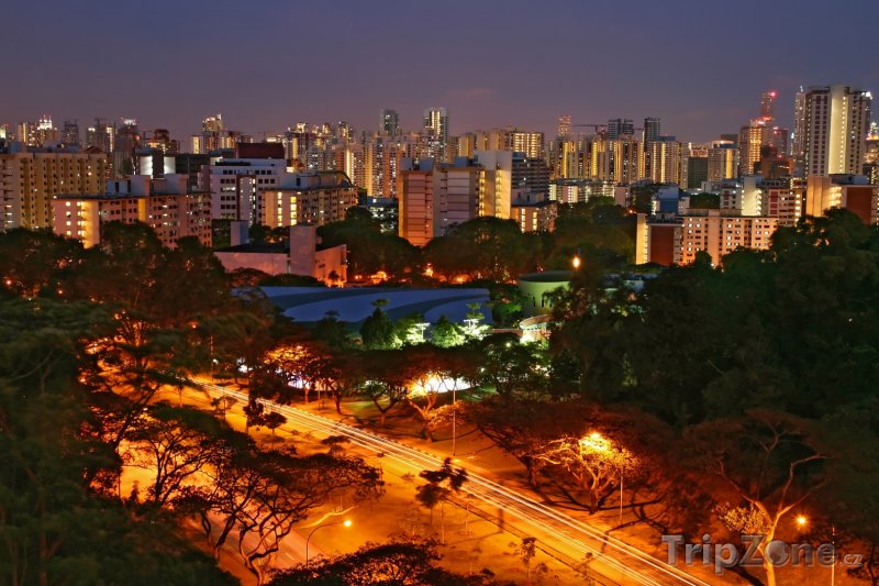 Fotka, Foto Noční město (Singapur)