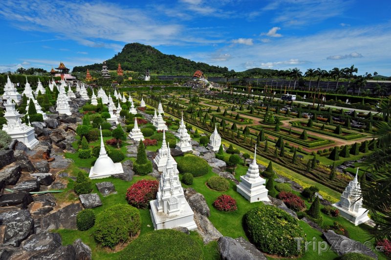 Fotka, Foto Panoráma botanické zahrady Nong Nooch (Pattaya, Thajsko)