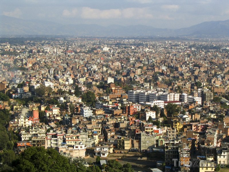 Fotka, Foto Panoramatický pohled na město Káthmándú (Nepál)