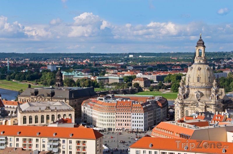 Fotka, Foto Panoramatický pohled na město (Drážďany, Německo)
