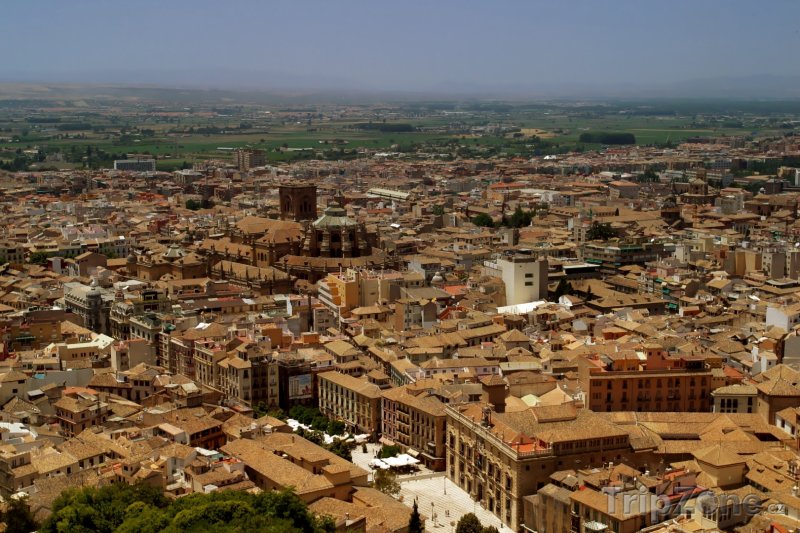 Fotka, Foto Panoramatický pohled na město (Granada, Španělsko)