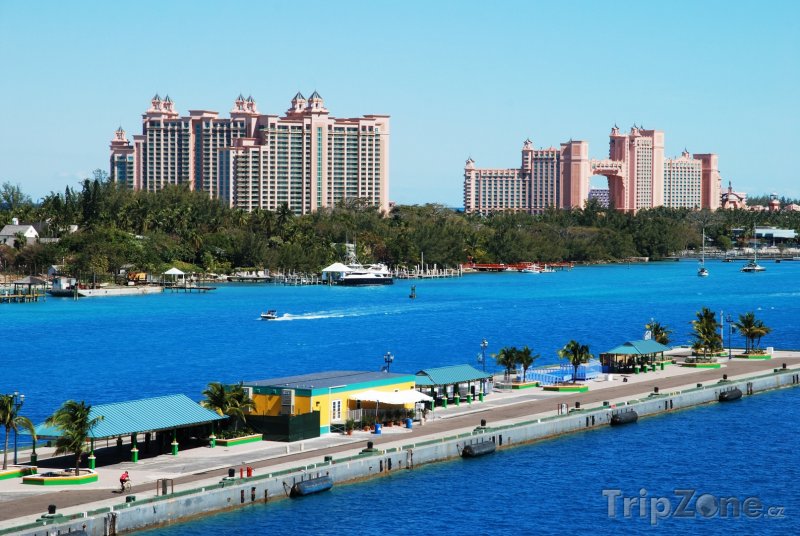 Fotka, Foto Panoramatický pohled na Paradise Island (Nassau, Bahamy)