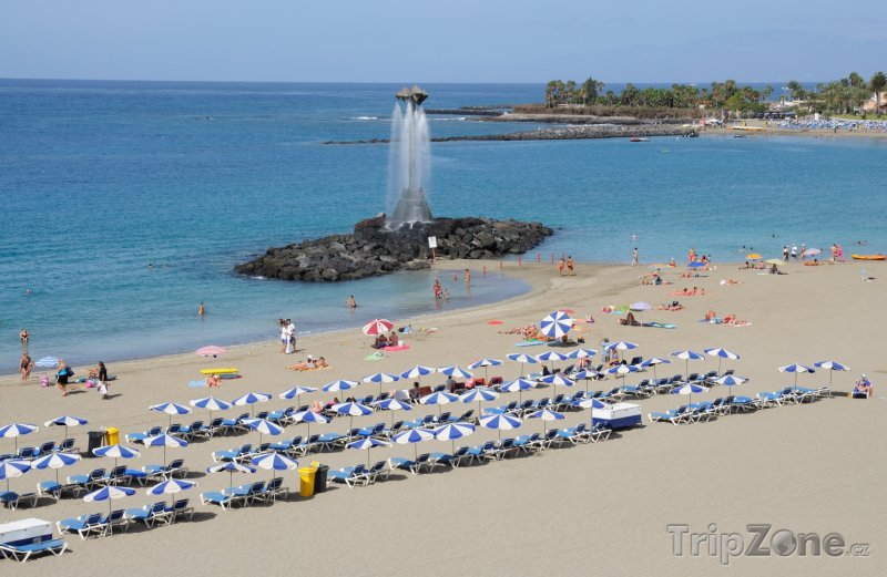 Fotka, Foto Pláž Playa de Las Vistas ve městě Los Cristianos (Tenerife, Španělsko)