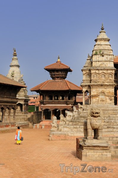 Fotka, Foto Pohled na náměstí Durbar v Bhaktapuru (Nepál)