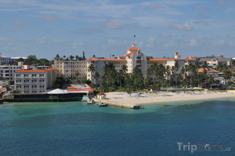 Fotka, Foto Pohled na pláž (Nassau, Bahamy)