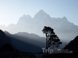 Pohled na pohoří Himálaj