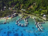 Resort na Bora Bora z letadla