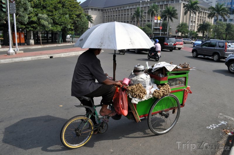Fotka, Foto Rikša na kole (Jakarta, Indonésie)