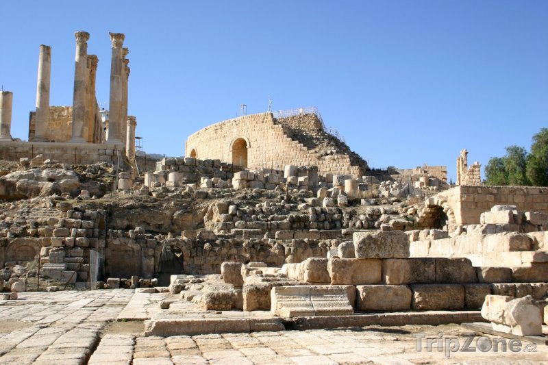 Fotka, Foto Římské ruiny ve městě Jerash (Jordánsko)