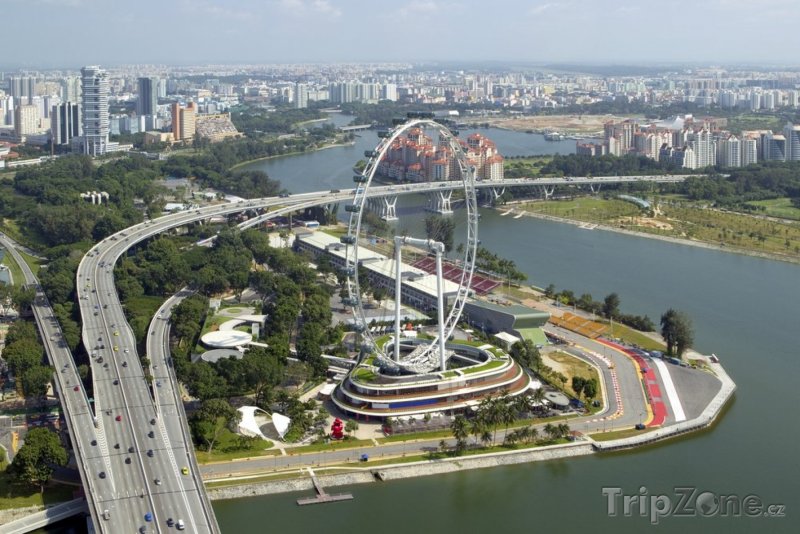 Fotka, Foto Singapore flyer, největší Ruské kolo na světě (Singapur)