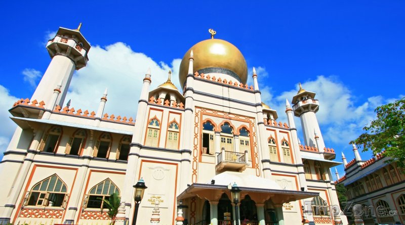 Fotka, Foto Sultánova mešita v Arabské ulici (Singapur)