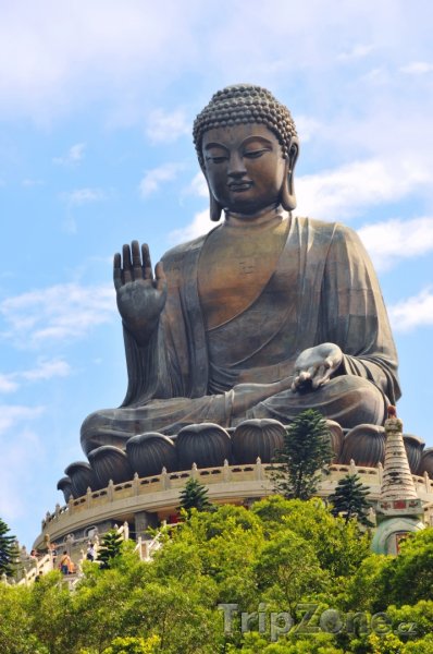 Fotka, Foto Tian Tan, bronzová socha Buddhy (Hongkong)