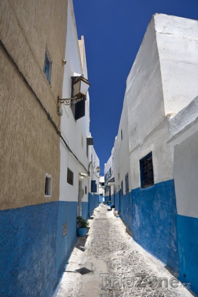 Fotka, Foto Ulička v pevnosti Udayas (Rabat, Maroko)