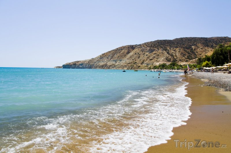 Fotka, Foto Vlny na pláži (Pafos, Kypr)