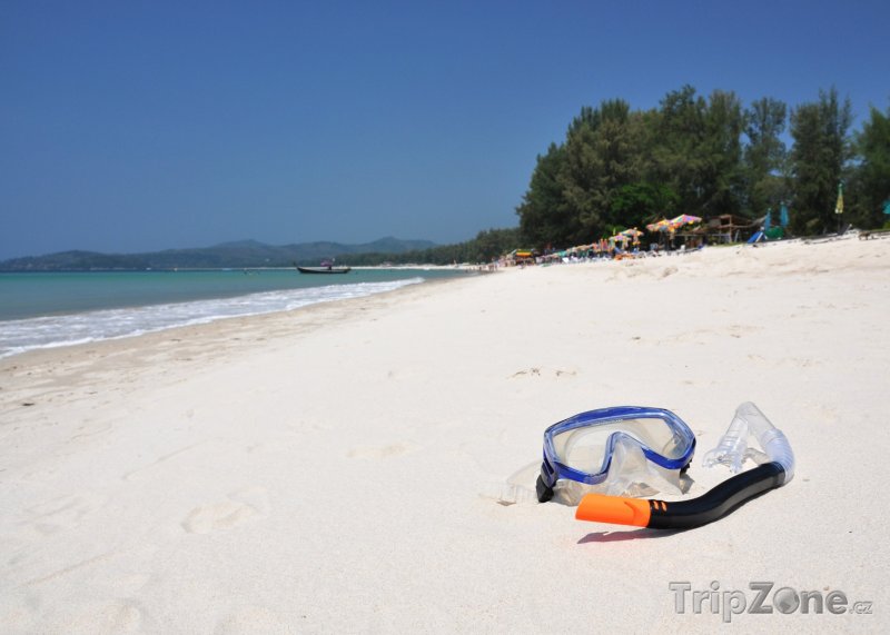 Fotka, Foto Brýle a šnorchl na Bangtao Beach (Phuket, Thajsko)