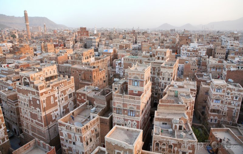 Fotka, Foto Domy ve městě Sanaa (Jemen)
