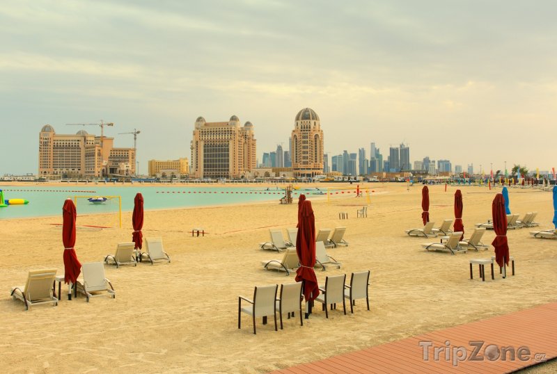 Fotka, Foto Katara Beach v Dauhá (Katar)