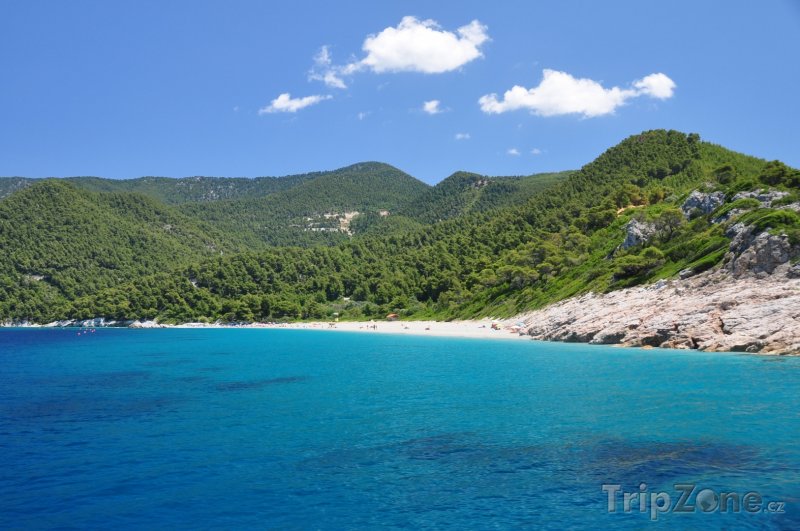 Fotka, Foto Krajina u pobřeží ostrova Skiathos (Řecko)