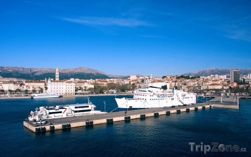 Fotka, Foto Lodě v přístavu (Split, Chorvatsko)