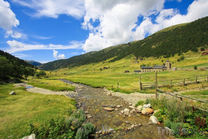 Fotka, Foto Malá řeka ve Vall d' Incles (Andorra)